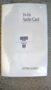 *SEALED* 16-BIT AUDIO CARD INSTALLATION SOFTWARE + GETTING STARTED & USERS GUIDE