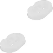 NUOBESTY 2 Pcs Soap Storage Box Silicone Mold Ellipse Shape Cups Soap Molds Soap Case Silicone Mold Kitchen Supplies Silicone Silicone Tool Silica Gel