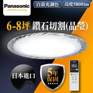【Panasonic國際牌】經典六系列 36.6W LED吸頂燈 適用6-8坪(LGC61101A09/LGC61111A09/LGC61112A09/LGC61113A09/LGC61115A09/LGC61116A09)