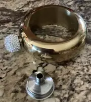 CHIC & TONIC BLING BANGLE BRACELET STAINLESS FLASK NEW IN BOX W FUNNEL 3.5 Oz
