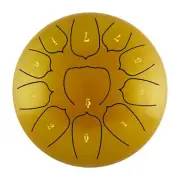 6 Inch Steel Tongue Drum 11 Notes Handpan Percussion Instrument for Yoga For