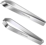 2Pcs Fish Bone Tweezers Pliers Multipurpose Easy to Use Chef Garnishing Tool Manual Flat and Slant Tweezers Garlic Plier
