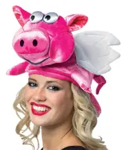 Flying Pig Hat - Rasta Imposta