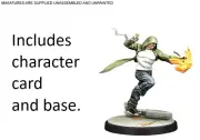 Karnak model, card + base from Inhuman Royal Court Marvel Crisis Protocol