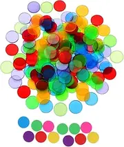 Kisangel 200Pcs Game Chips for Learning Counting Calculation Props for Bingo and Educational Games Safe and Reusable Counting Chips