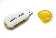 All in One Memory Card Reader for TF SDHC SD MS Micro(M2) MicroSD MMC USB 2.0#C (Yellow)