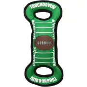 Pets First Football Field Chew Toy with Squeaker for Dogs & Cats Tough Pet Toy