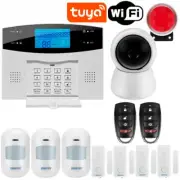 APP Wired Wireless Tuya WIFI PSTN GSM Alarm System Intercom Remote Control