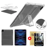 Clear Stand Case Back Cover With Pencil Holder For iPad Air 11" 13" Pro 11" 13"