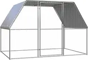 Outdoor Chicken Cage 3x2x2 m Galvanised Steel Coop Hen House Run Enclosure