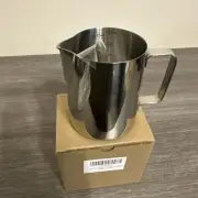 Adorever Milk Frothing Pitcher, 12oz Stainless Steel Milk Frother Cup Steaming