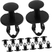 ETHZZLE 100pcs Car Buckle Car Fasteners Car Accessories Car Door Step Auto Car Retainer Clips Trim Clips Vehicle Bumper Clips Car Door Protector Car Holder Trim Fix Car Fuse Plastic Black