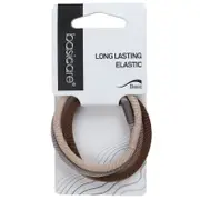 Basicare Elastic Hair Bands Long Lasting 3pk