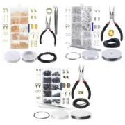 10 Grids Jewelry Making Findings Wires Beading DIY Craft Materials for Beginners