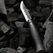 Opinel Limited Edition No.08 “Brute de Forge” Carbon Forged Ebony Folding Knife