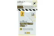 3PK Milleni Travel RFID Credit Card Shield Water and Tear Resistant - White