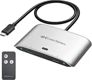 Cable Matters 20Gbps USB4 USB C Switch for 2 Computers, Support 8K@30Hz, 5K@60Hz, and 4K@144Hz, 140W PD, for Sharing a USB-C or Thunderbolt 4 Monitor or a USB-C or Thunderbolt 4 Docking Station