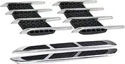 Alipis 2Pairs Car Bonnet Vents Durable Simulated Air Inlet Covers for Engine Decoration Easy Installation Car Hood Accessories for Enhanced Aesthetic Appeal