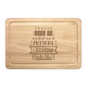 This Is What An Awesome Librarian Looks Like Rectangular Wooden Chopping Board