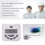 DC 12V Timer Switch Digital Programmable Control LCD Time Relay Day/Week Kit