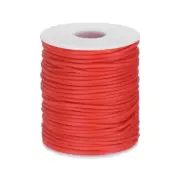 54.6 Yards Hollow Pipe Rubber Cords 2mm Hollow Tube Red