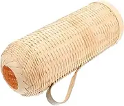 HOLIDYOYO Home Thermal Kettle Bamboo Woven Cover Insulation Bottle Sleeve and Safe Bamboo Material for Home Decor and Daily Use for Restaurants and Tea Lovers