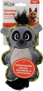 Extreme Seamz Lemur Durable Squeaker Dog Plush Toy By Outward Hound - Small - New, With Tags