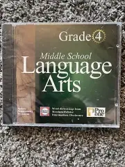 New Grade 4Middle School Language Arts PC CD-ROM Software . Factory Sealed