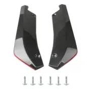 2PCS Car Rear Bumper Lip Spoiler Diffuser Wrap Angle Accessory Fit Most Vehicles (for: Kia)