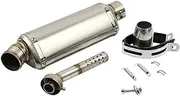 Tailpipe Muffler 38-51MM Universal Motorcycle Exhaust Muffler Pipe Escape Fit For BMW For Yamaha For Kawasaki Muffler exhaust tip(E 370MM)