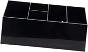 Perfk Barber Scissors Holder Box,Salon Hairdressing Tool Organizer Hair Cutting Tool Case Salon Shear Holder for Clips Tools Combs, Black