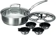 [Scanpan] Satin 18/10 Stainless Steel Induction Egg Poaching Set 20cm