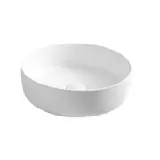 Azzurra 360mm White Gloss Cirque Round Above Counter Basin OK-3202