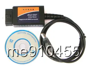 OBD2 ELM327 行車 電腦 汽車 故障診斷檢測儀 檢測器 USB接口線 V1.5 OBDII 診斷線 有現貨