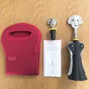 New ALESSI Anna G Wine Opener Cap Bottle Tote Set