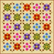 MORNING AGAIN - 77" x 77" - Quilt-Addicts Pre-cut Patchwork Quilt Kit Double`