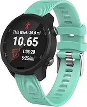 [MEIDAI] 10 Colors Solid Texture Strap For Garmin Vivoactive 3 Forerunner 245 Smart Watch Strap Silicone Replacement Sport Band Bracelet