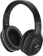 Edifier W800BT Plus Bluetooth Over The Ear Wireless Headphone Black - Wireless BT 5.1/Long 50hr Battery Life/40mm Drivers (W800BT Plus BLK)