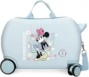 Joumma Disney Minnie Happy Children's Suitcase Blue 45 x 31 x 20 cm Rigid 1.8 kg Combination Lock Side ABS 1.8 kg 27.9L Hand Luggage, Blue, One Size, Children's Suitcase