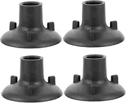 ORFOFE 4pcs Potty Chair Accessories Stools Chair Foot Cover Shower Chair Supplies Bath Chair Leg Cover Shower Chair Leg Cover Chair Leg Covers Chair Pad Shower Chair Leg Pad Black Rubber
