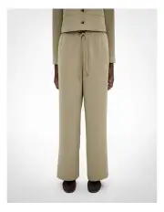 [Witchery] Crepe Track Pants in Light Khaki