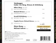 VERLANGEN: ALBAN BERG, RICHARD STRAUSS, ARNOLD SCH”NBERG NEW CD