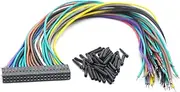 DSLRKIT 40-Pin GPIO Extension Cable Kit Color-Coded Tinned Solder Pins for Raspberry Pi (300mm Length)