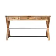 Classic Modern 3 Drawer Study Home Office Desk Writing Computer Laptop Table