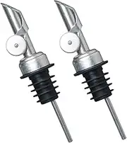 PAMINGONO 2Pcs Stainless Steel Oil Dispenser Spout Versatile Pourers for Wine Oil and Vinegar Reliable for Kitchen Use