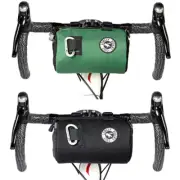 Handlebar Bike Bag 2.7L Gravel Ulac Water Resistant Forrest Green Black Coursier