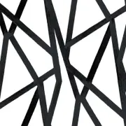 Tempaper & Co Genevieve Gorder Intersections Peel and Stick Wallpaper, Black on