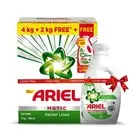 Ariel Matic Detergent Powder Front Load - 4kg + 2kg + 500ml Liquid free