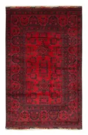 Traditional Vintage Hand-Knotted Carpet 3'5" x 5'2" Wool Area Rug