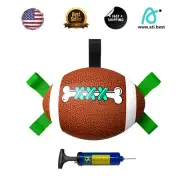 Fetch Toy Football For Dogs Cats Tough Leather Waterproof Football
